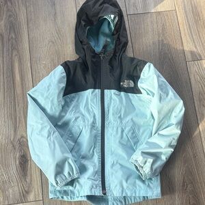 The North Face Kids' Black and Light Blue Dryvent Jacket